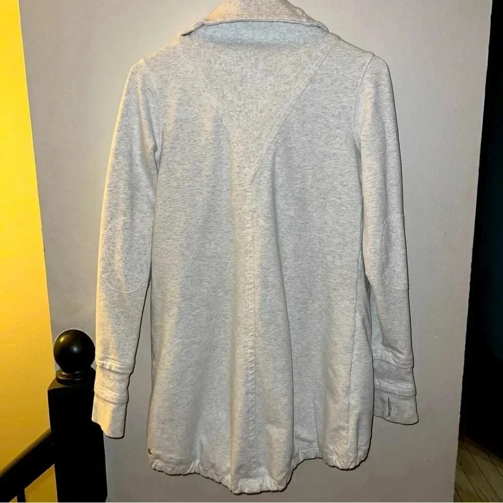 Lululemon Snap Close Jacket Long Sleeve Activewear Collared Gray 6 - Picture 2 of 6